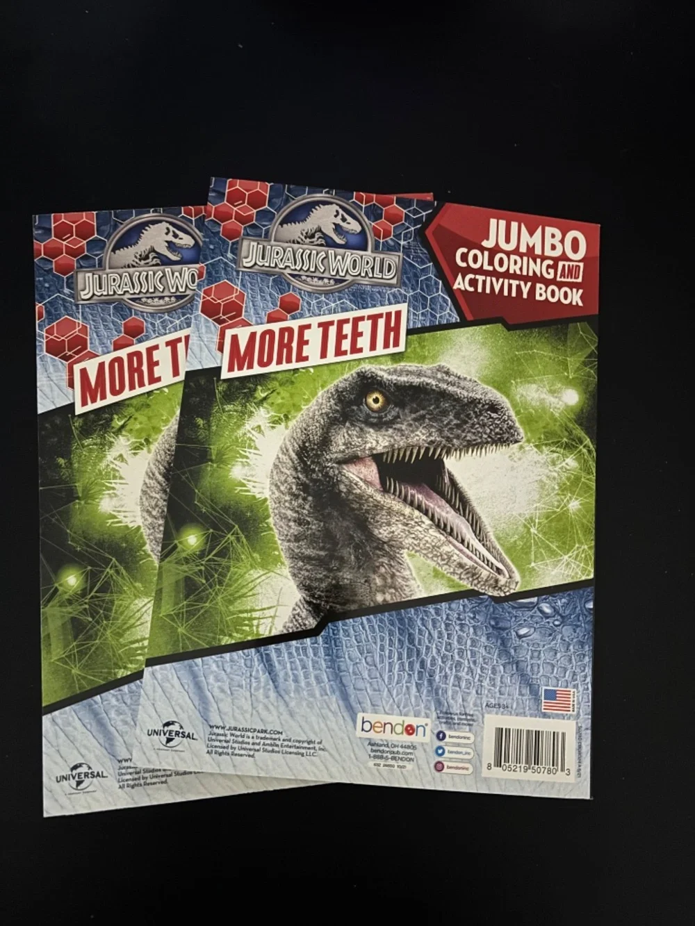 Jurassic World Dinosaur coloring books
